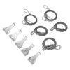 5Pcs Adjustable Picture Hanging Wire Kit Stainless Steel Heavy Duty