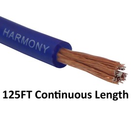 Harmony Audio 8 Gauge 8GA Car Stereo Matte Blue Power Cable Amp Wire - 125 FT
