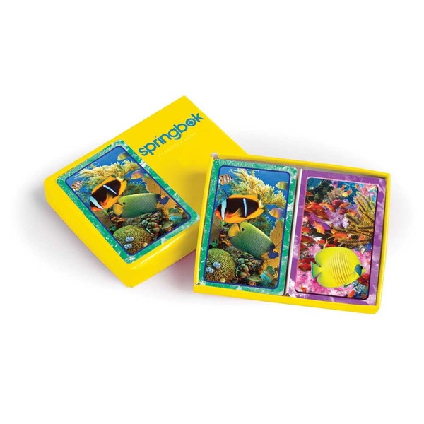 Springbok Puzzles Aquatic Collection Jumbo Print Index Playing Cards
