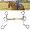 Pssopp Snaffle Chewing Stainless Steel Training Bit Copper Connected Month