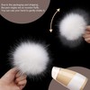12pcs Feather Tree Ornament Baubles Christmas Snowball Hanging Decor For
