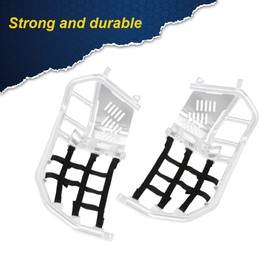 G-PLUS Webbing Nets Compatible with 2006-11 ATV Honda TRX450R 400EX 400X 300EX 300X,Replacement Nerf Bar Nets Black