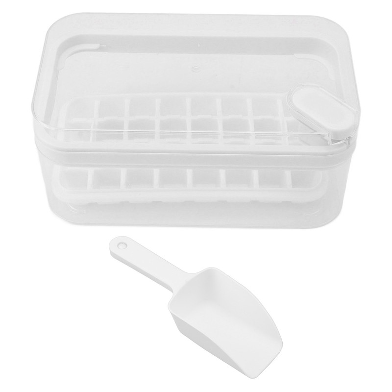 Easy Release Ice Cube Tray Plastic 32 Grids Ice Tray
