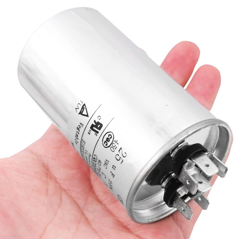 DollaTek 25uF CBB65 Capacitor Motor Running for Air Conditioner 450VAC