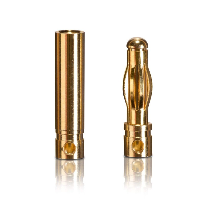partCore Gold Contact Connector Plug Female 4.0 mm 2 Pairs
