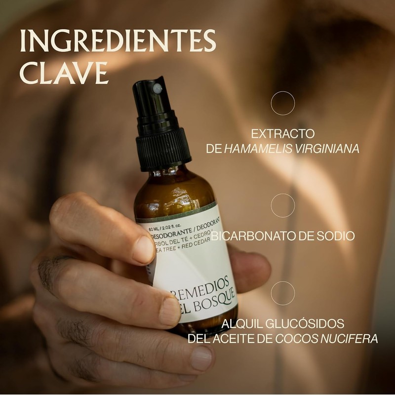 Remedios del Bosque 2 Pack Desodorante Natural en Spray Unisex