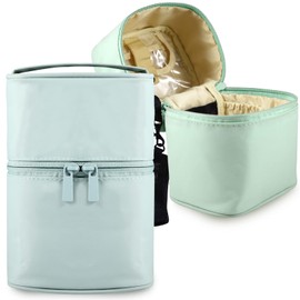 Organizador de brochas de maquillaje para artistas, juego de brochas de maquillaje, estuche profesional de viaje, soporte para lápices, estuche organizador de almacenamiento para lápices, bolsa de cosméticos para viajes, Beige