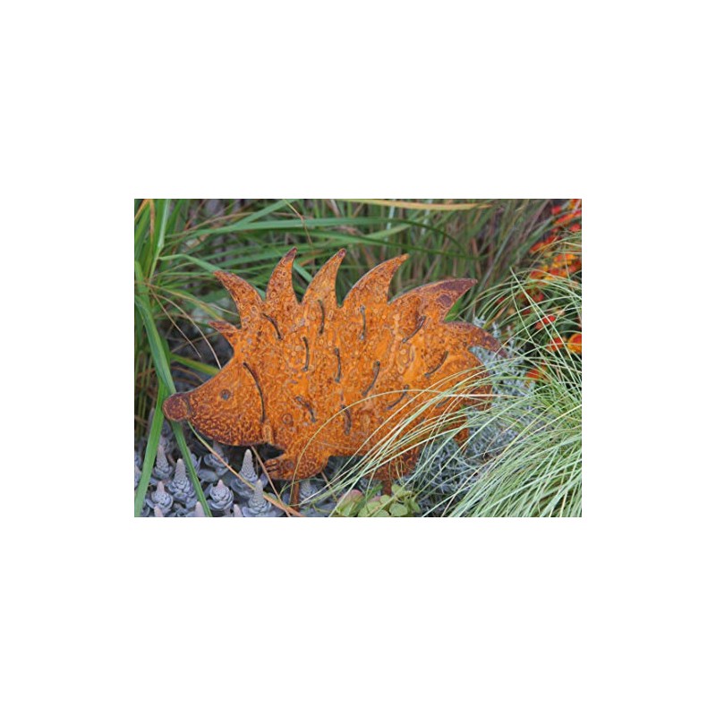 Garden Stake Hedgehog 25 cm x 18 cm Metal Rust