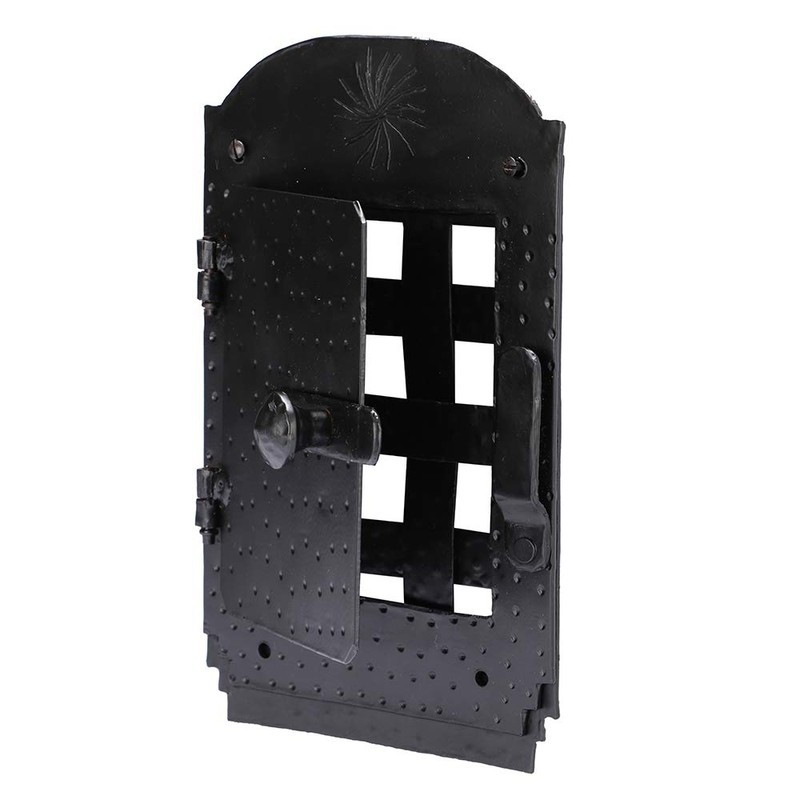Hand-Forged Iron Speakeasy Black Power Coated Door Grill – Black