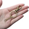 100 Pcs Lanyard Snap Hooks and Key Rings with Chain