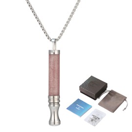 Katslyn Anxiety Breathing Necklace with Resistance Filter, Flavoured Air Breathlace 2.0 with Filter, Breathing Resistance Necklace, for Anxiety Relief, Exercises, Meditation, Gift for Men, Women