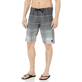 Silwave Men's Standard DuraFit Stretch Stripe, Plaid Black, 32