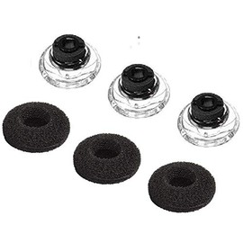 ALXCD Gel Eartips for Voyager Legend Headset, Large Size 3 Pcs Soft Gel Ear Tips & 3 Pcs Foam Cover Tips, Fit for Headset Voyager Legend (L)