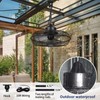 Ofenrd Outdoor Ceiling Fan with Remote & APP Control, IP44