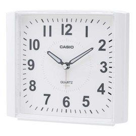 Casio TQ-482-7JF Alarm Clock with White Analog Standard Snooze Light