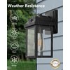 OUPAVOCS Motion Sensor Outdoor Wall Lights, Dusk to Dawn Front