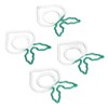 100 Pcs Shaped Paper Clips 2 Color Metal Material Light