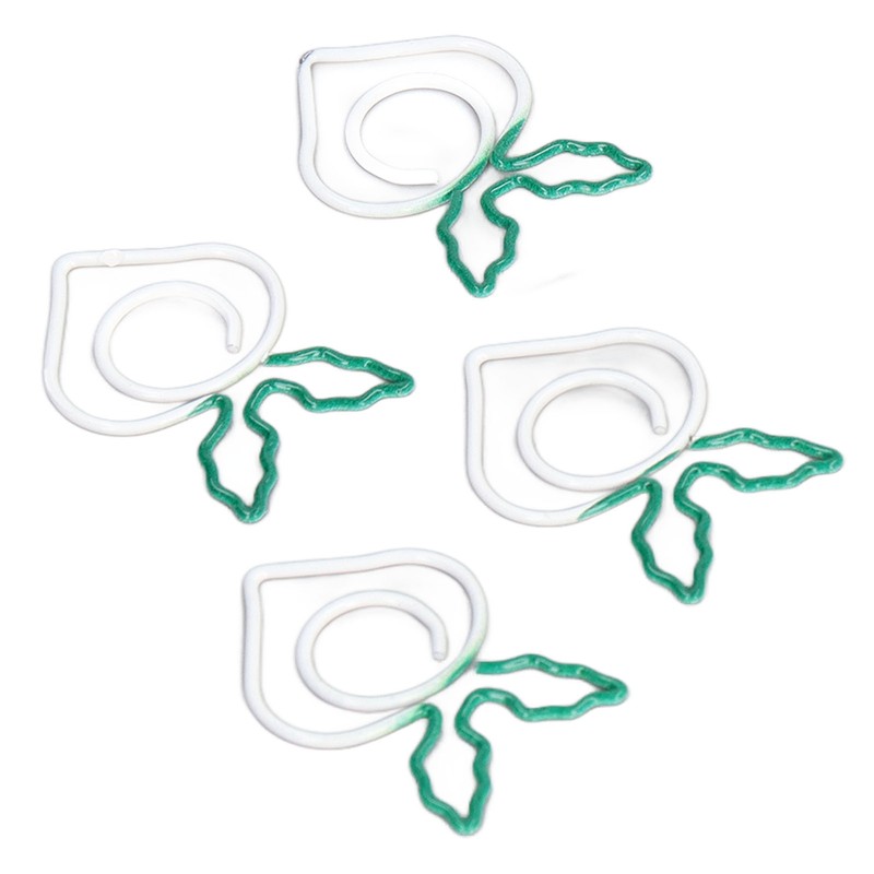 100 Pcs Shaped Paper Clips 2 Color Metal Material Light