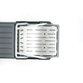 Raidenracing Stainless Steel Rear Bucket Plate for TRAXXAS 1/10 TRX-6 G63 6X6 TRX6 RC Crawler - with Hook Mount