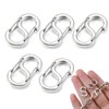 JRYXDS Pack of 5 Lobster Clasp with Double Opening Stainless