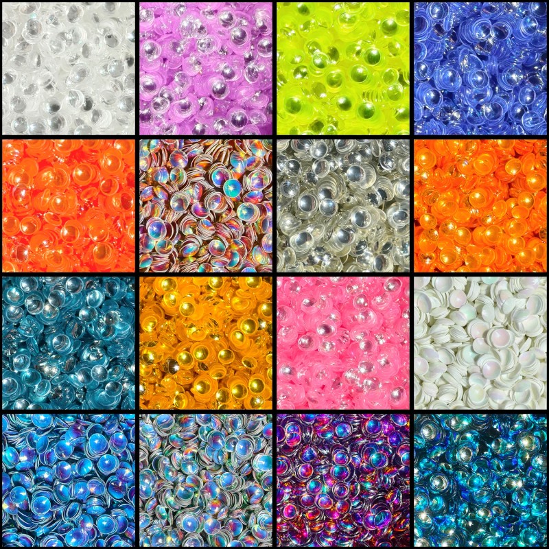 s 16 Pcs 2oz Bubble Beads Glitter Shimmer Shakers Chunky