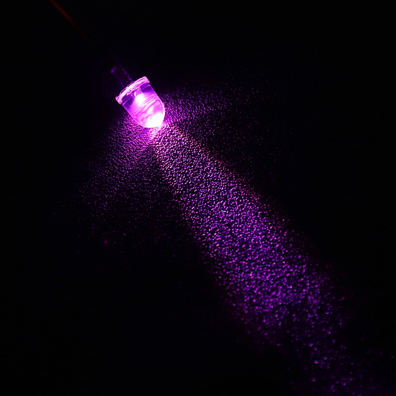 50Pcs Diode Wired Light Emitting Round Head High Brightness In