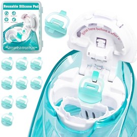 10 almohadillas de silicona reutilizables para cápsulas salinas sustitutivas compatibles con sistema de riego nasal, cuidado nasal para un fácil funci