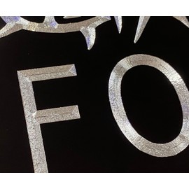 Christian Forgiven 1 Logo Car Tag Diamond Etched on Black Aluminum License Plate