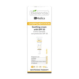 Bielenda Dr Medica Overpigmentation Beruhigende Creme mit Lichtschutzfaktor SPF 50 für den Tag, 50 ml