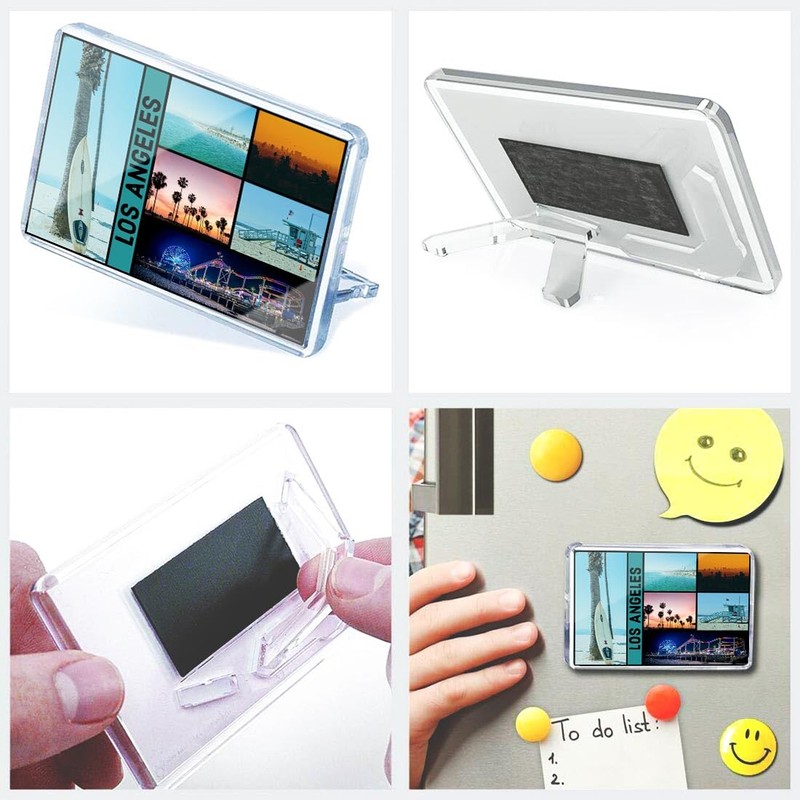 Classic Rectangle Magnet with Stand - Los Angeles America USA
