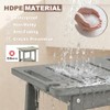 Large HDPE Shower Bench Seat for Shaving Legs, Waterproof Shower