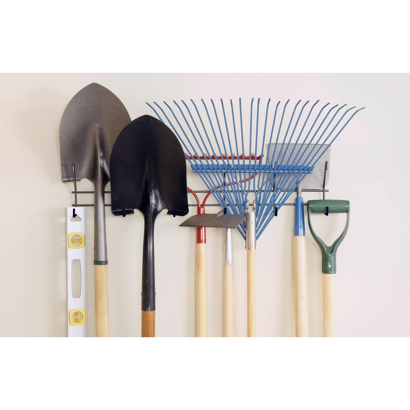 ClosetMaid Wall Mount Garage Tool Organizer Rack, Long Handle, 35538,