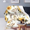 Goat Blanket Goat Sunflower Decor Animals Throw Blanket Gifts for