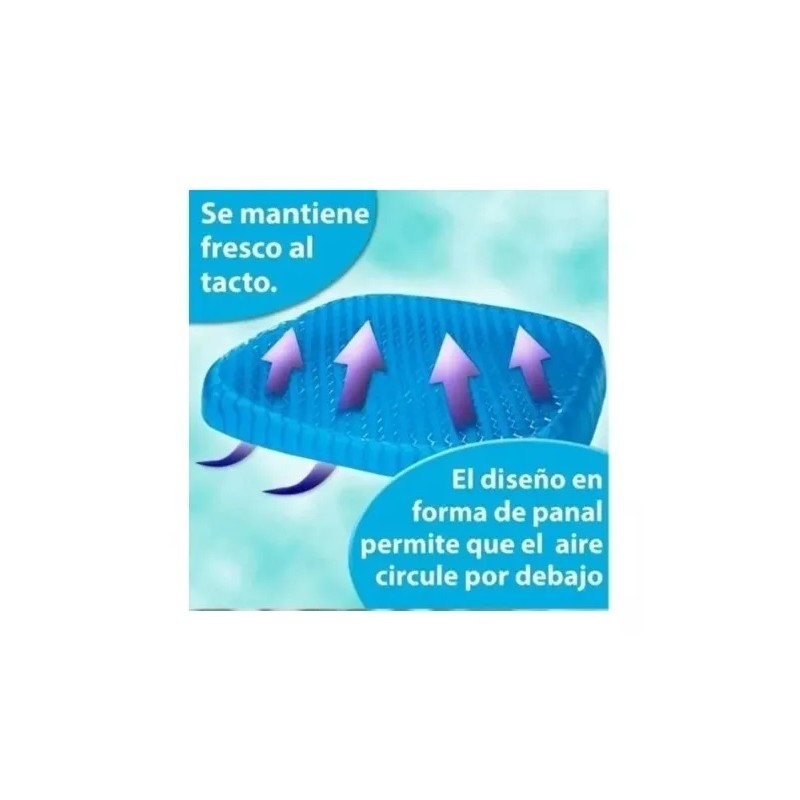 Molin 2 Cojín Silicona Asiento Gel Confortable Lavable Portátil