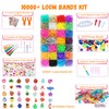Tuilful Loom Bands Kit 10000+ Vibrant Colours Loom Bands Friendship