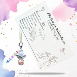 Dumeher Retirement Gift Leaving Gift Colleagues with Guardian Angel Keyring Retirement Gift Retirement Pensioner Lucky Charm for Woman and Man