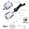 CNBRIGHTER LED Step Lights Outdoor Indoor,1W 12V-24V DC, Waterproof IP67,Aluminum,3000K