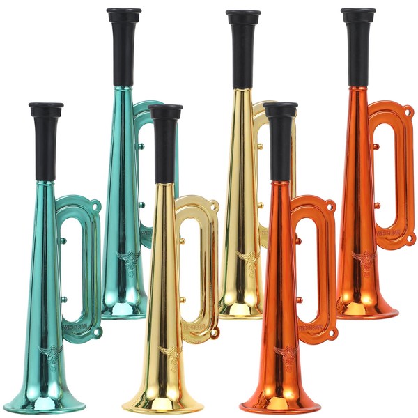 jojofuny Saxophone Toy, 6 Pieces, Trumpet Maker, Horn, Multicoloured, Assorted