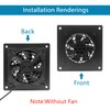 iYueMps Ventilation Grille 120 mm Fan Grille Fan Cover Brushed