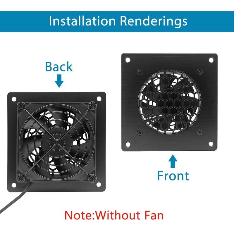 iYueMps Ventilation Grille 120 mm Fan Grille Fan Cover Brushed