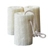 4-Pack Natural Loofah Bath Sponge with Rope, Multi-use Dired Loofahs