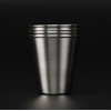 Yueton Set of 4 Stainless Steel Shot Cups Drinking Vessel