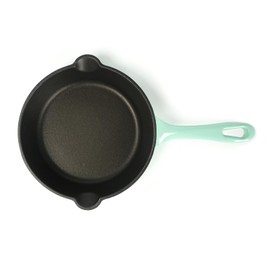 HAWOK Enameled Cast Iron 8-inch Skillet Green