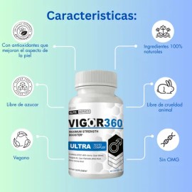 Vigor 360 - 100% Original Testosterona 60caps Potenciador