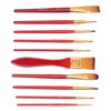 11Pcs Acrylic Paint Brushes Seamless Interface Strong Water Absorption Smoothly