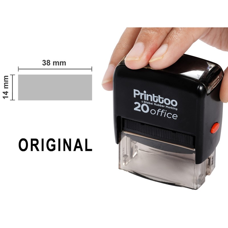 Printtoo Office Stationary Custom Stamp Original Self Inking Rubber Stamp-Black