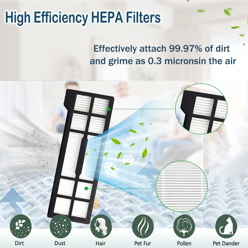 9 Pcs Replacement Parts kit Compatible with eufy X10 Pro