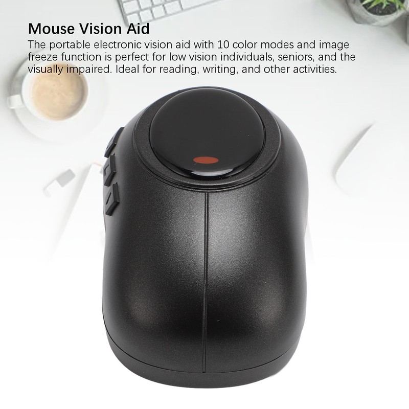 Electronic Mouse Magnifier Low Vision Reading Aid with 10 Color