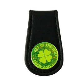 MARUA Golf Marker Light Collecting Marker Leather Belt (Magnetic Clip Type) (YG) Yellow Green