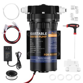 Hanchen Booster Pump Kit for RO Reverse Osmosis Water Filtration System 200 GPD, Quick-Connection Design, High Pressure Switch Dry-Running Protection